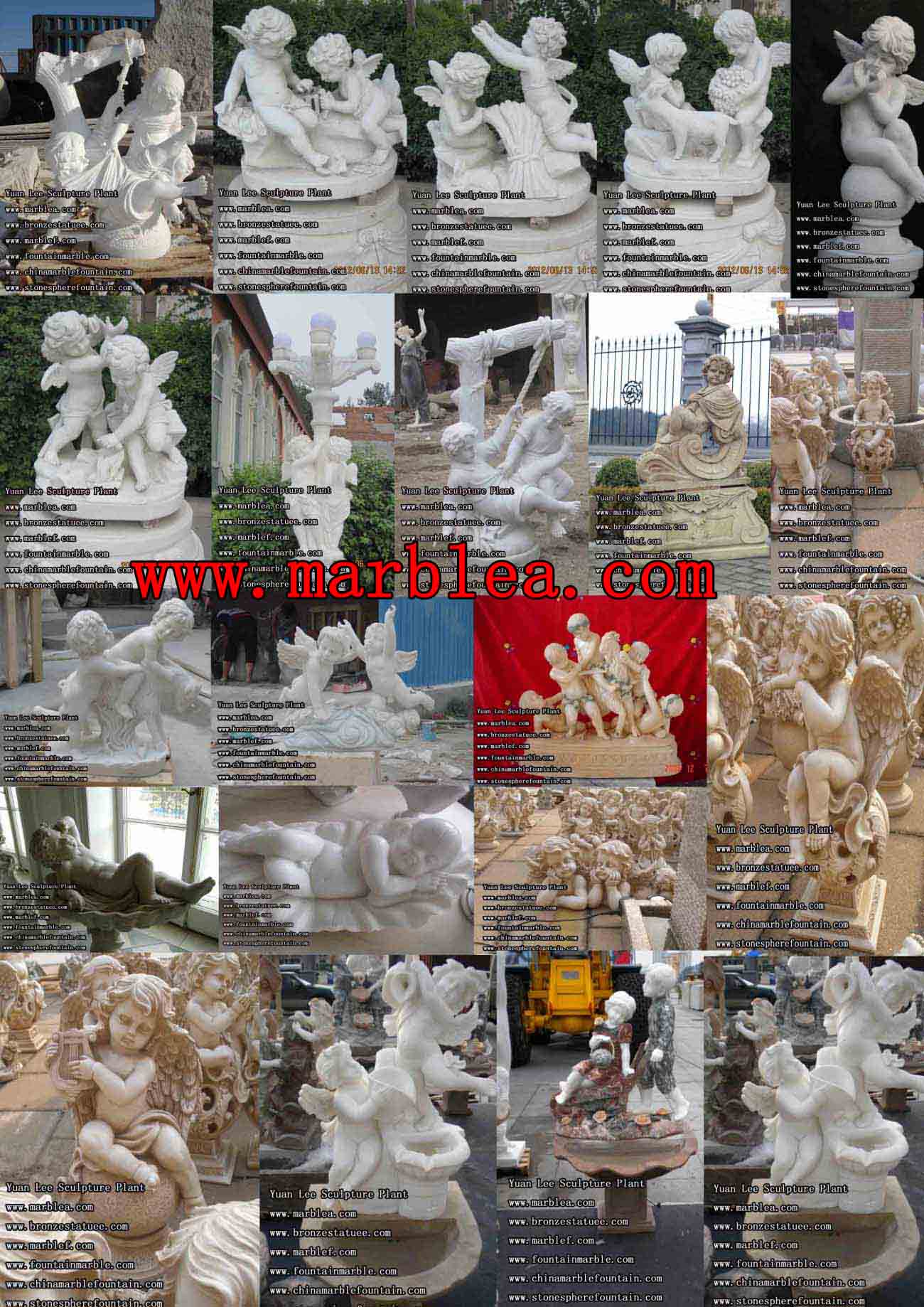 estátuas de mármore