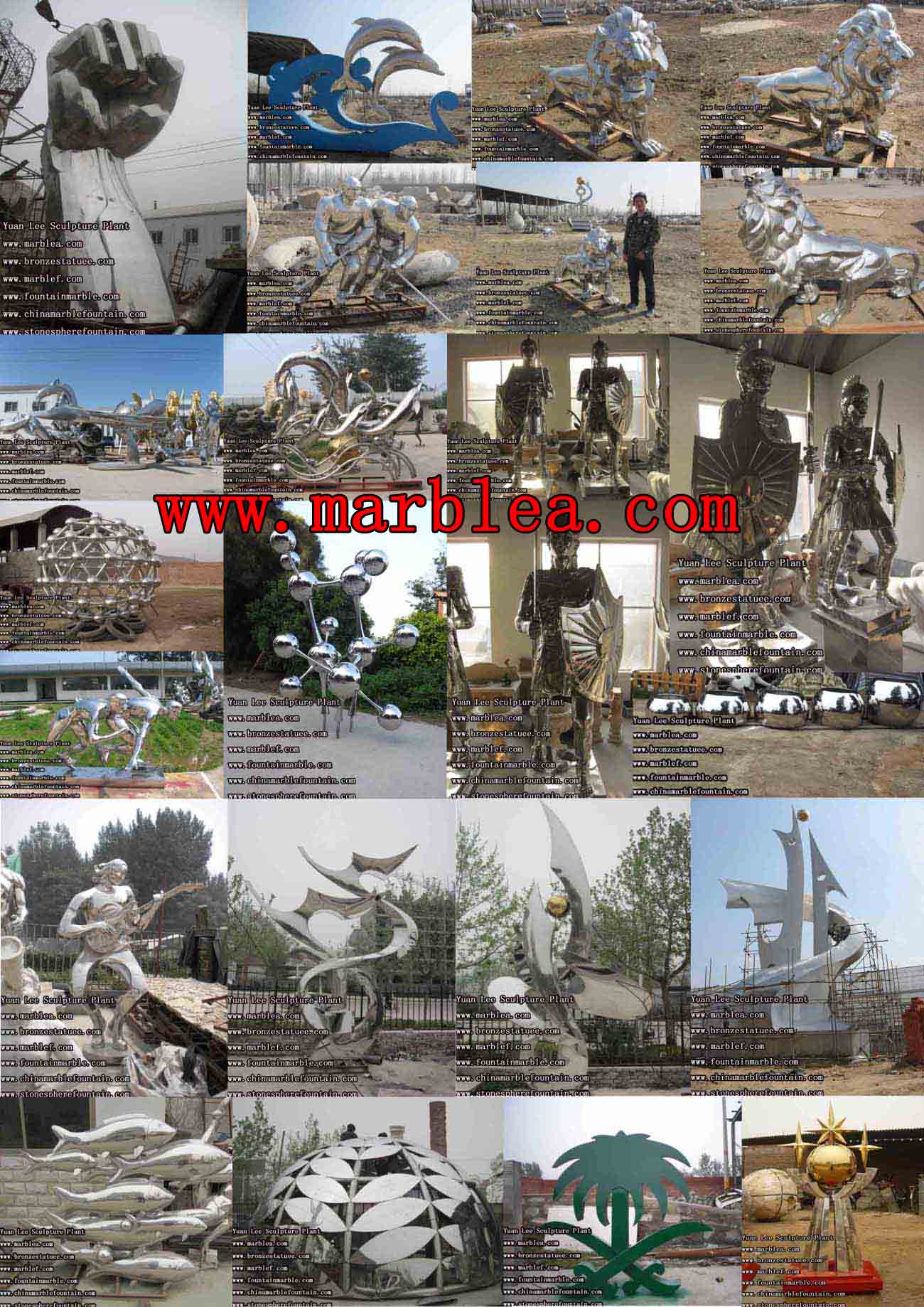 stainless steel statue