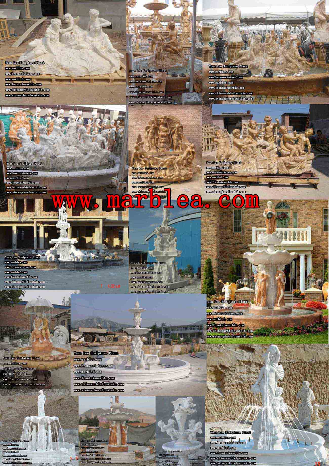 сад статуи фонтанов
